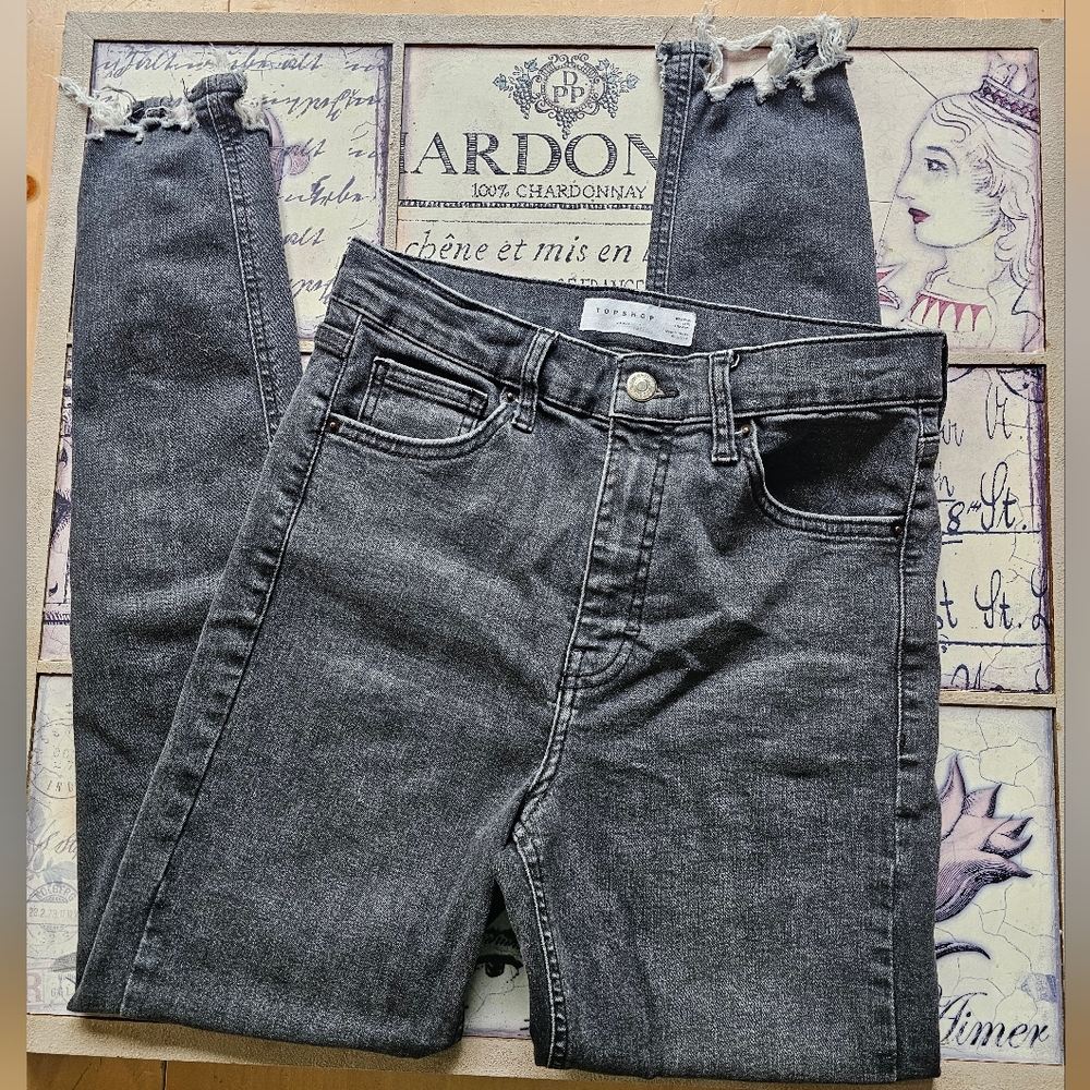 Topshop Charcoal Skinny Jeans